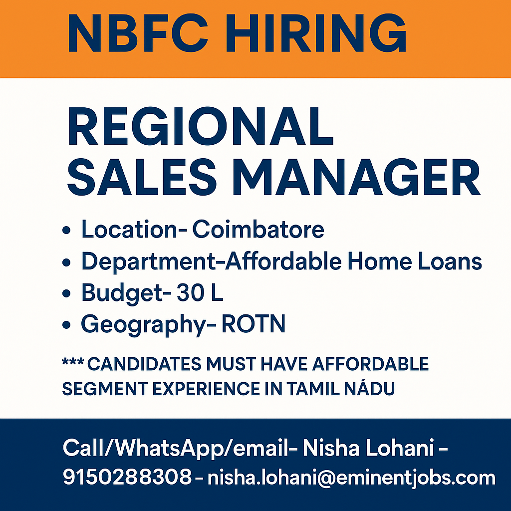 NBFC- RSM- Coimbatore- Affordable Housing